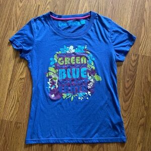 Powder Room women’s large graphic tee, ‘Green Blue Save Our Earth’, *runs small*